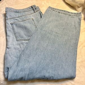 Universal Thread Jeans 2X / 22W Blue Denim 5 Pockets 100% Cotton Wide Leg